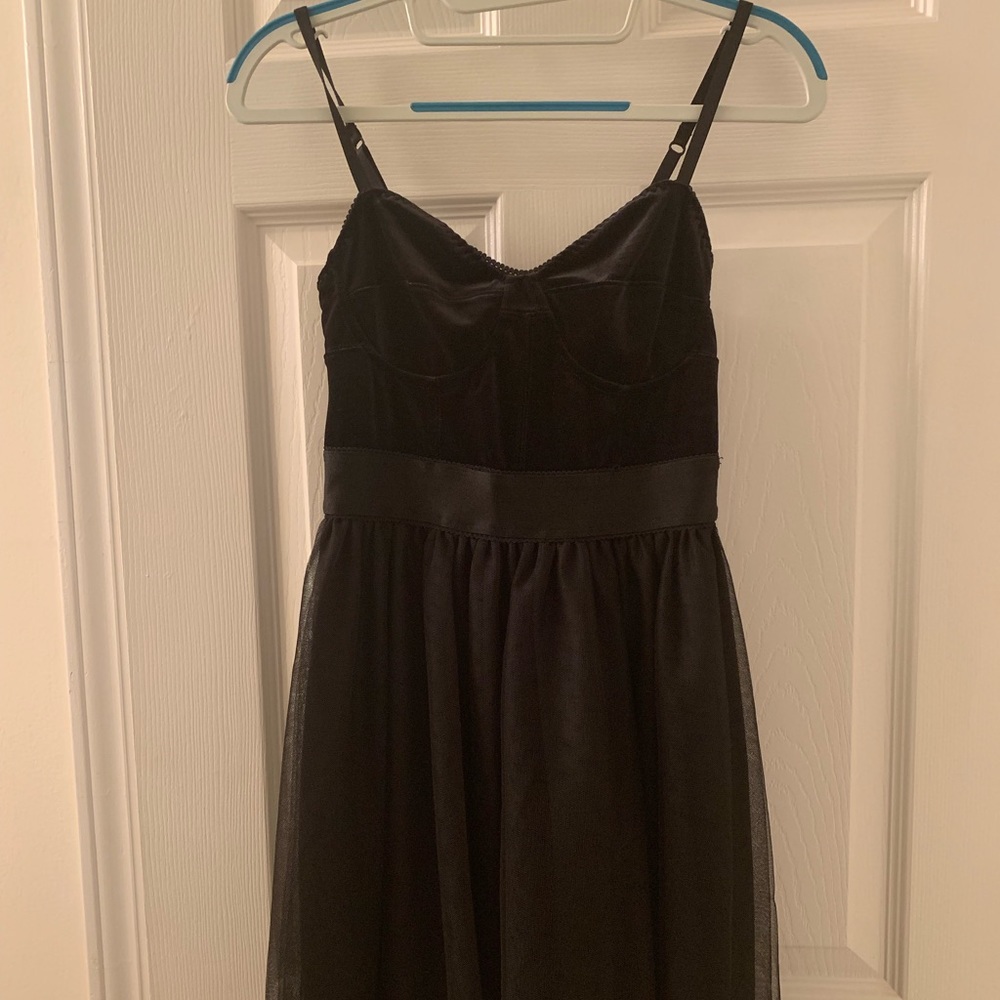 Black mini dress
